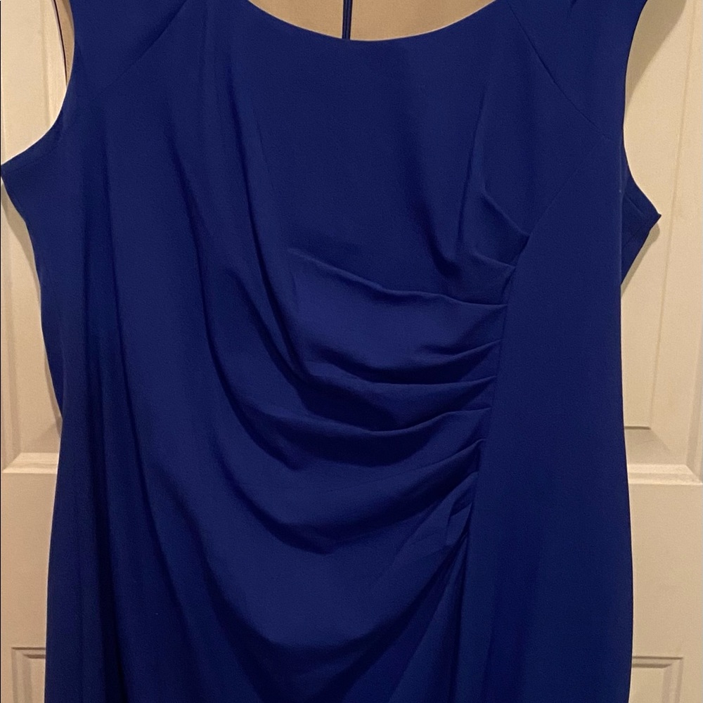 Calvin Klein, size 18w, cobalt blue.
